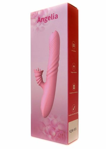 wibrator angelia usb 3 functions of thrusting / 20 vibrations pink na Arena.pl