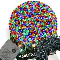 DŁUGIE LAMPKI CHOINKOWE ŚWIATEŁKA WEWNĘTRZNE ŚWIATECZNE KOLOROWE 500LED