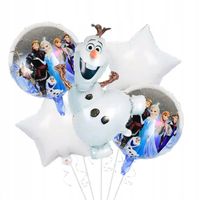 Zestaw Foliowych balonów Z KRAINY LODU DEKORACJA URODZINOWA