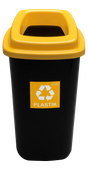 Kosz do segregacji SORTBIN 45L żółty na plastik