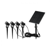 LAMPA LED SOLARNA 4W Z CZUJNIKIEM ZMIERZCHU IP54 400LM