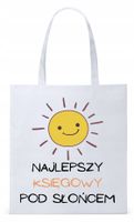Dla Księgowej Księgowego Torba Eco Biała Shopper Z Nadrukiem Ze Zdjęciem