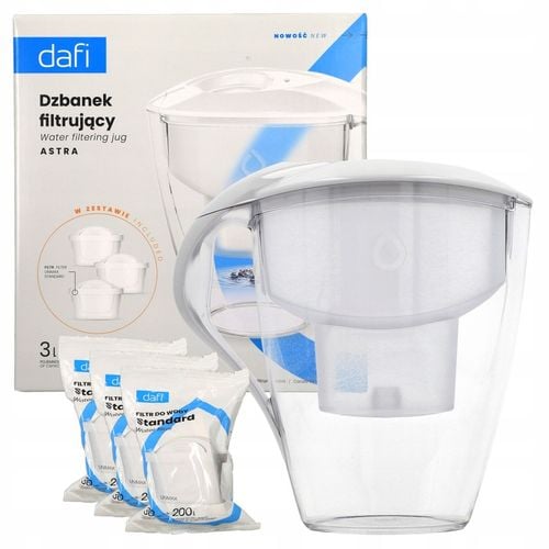 Dzbanek filtrujący wodę Dafi ASTRA 3L + 3x unimax na Arena.pl