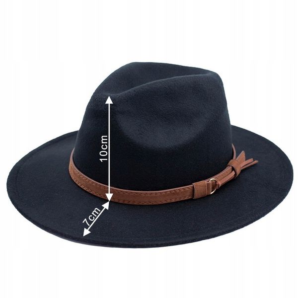 KAPELUSZ PANAMA fedora elegancki filcowy zdjęcie 10