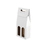 Pudełko na wino 18 x 9 x 40 cm, 20 szt. białe AWIH