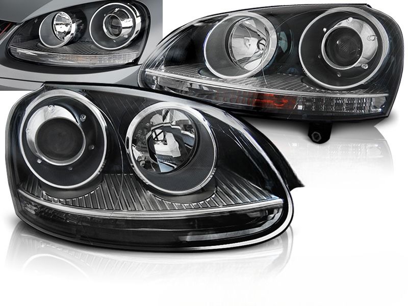 NOWE Lampy Reflektory DO VW GOLF V 5 OD 2003 DO 2008 Roku GTI LOOK H7 DEPO zdjęcie 2