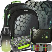 PLECAK SZKOLNY TORNISTER DLA CHŁOPCA DO 1 KLASY PIÓRNIK WOREK FOOTBALL