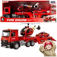 Straż POŻARNA dla dzieci HELIKOPTER AUTO LAWETA światło dźwięk