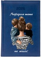 mały KALENDARZ A6 2026 TYGODNNIOWY NADRUK UV NAJLEPSZA MAMA NA ŚWIECIE