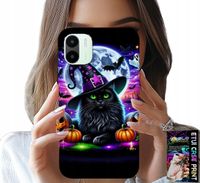 ETUI DO XIAOMI REDMI A2 - CZARNY KOTEK HALLOWEEN SALEM DYNIA WZORY