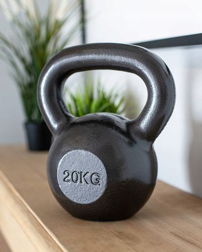 KETTLEBELL ODWAŻNIK DO ĆWICZEŃ KETTLE HANTLA HANTEL ŻELIWNY FITNESS 20KG na Arena.pl