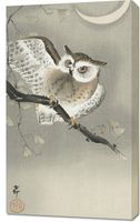 Obraz 60x100cm Long-Eared Owl 2, Koson Japoński Vintage do Salonu