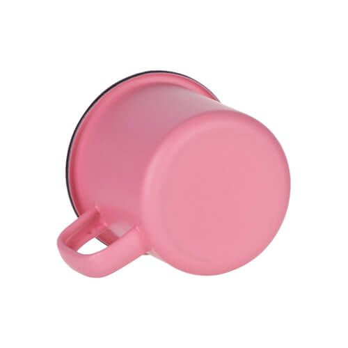 Kubek emaliowany 360 ml do sublimacji - różowy matowy na Arena.pl