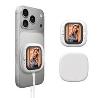 Uchwyt na telefon z monitorem do selfie czarny