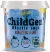 ChildGen: Piasek kinetyczny, 100% naturalny, 500g, kolor NIEBIESKI