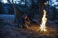 Płachta Biwakowa Tarp HELIKON SUPERTARP Small PL Woodland 2x2,5m