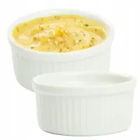 KOKILKA PORCELANOWA DO ZAPIEKANIA 8CM MISECZKA NACZYNIE DO SOSÓW DIPÓW