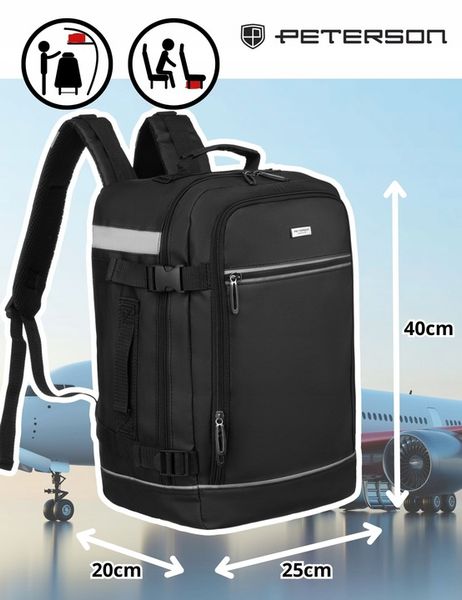 Plecak torba podróżna bagaż podręczny do samolotu Ryanair Wizzair Peterson zdjęcie 12