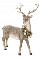 FIGURKA JELEŃ LUB SARNA ZIMOWA DEKORACJA ŚWIĄTECZNA OZDOBA 1 SZTUKA