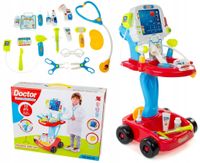 LT08 ZESTAW DOKTORA LEKARZA LANDTOYS wózek lekarski dla dzieci