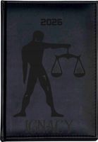 grawerowany Kalendarz A6 2026 planer TYGODNIOWY ZNAK ZODIAKU twoje IMIĘ