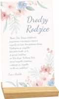 STATUETKA RAMKA z podstawką podziękowanie dla rodziców z waszymi życzeniami