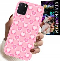 ETUI DO SAMSUNG GALAXY A81 - SERCA KRATKA RÓŻOWA OBUDOWA CASE + SZKŁO