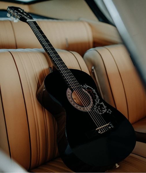 Gitara klasyczna 3/4 7/8 Black Czarna od 12 lat dla dzieci i dorosłych zdjęcie 6