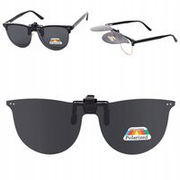 NAKŁADKI uchylne PRZECIWSŁONECZNE POLARYZACYJNE NA OKULARY KOREKCYJNE