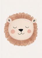 Plakat 13x18cm Wzory dla Dzieci, Chłopca, Do Pokoju - Lew