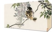 Obraz 30x20cm Sparrow on a Branch, Kōno Bairei Japoński Vintage do Salonu