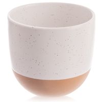 Kubek Ceramiczny do Kawy Herbaty Napojów Ciepłych Zimnych Biały 290 ml