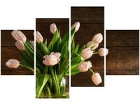 140CM 70 OBRAZ PUDROWY TULIPAN ŚCIENNY