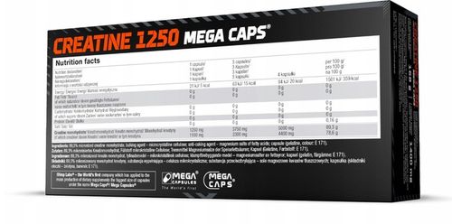 KREATYNA OLIMP W TABLETKACH (CREATINE 1250) - 120 TABLETEK MONOHYDRAT na Arena.pl