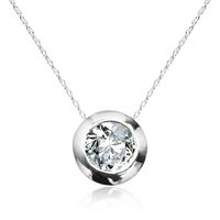 naszyjnik celebrytka z brylantem 0,15ct