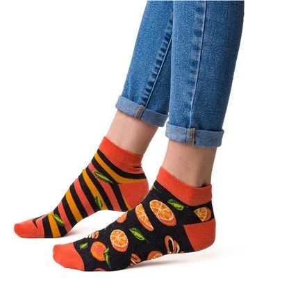 ZAKOSTKI DAMSKIE NIE DO PARY 034 39-42 pomarańcz grafitowy na Arena.pl