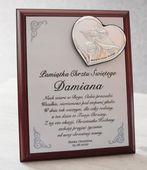 Prezent Pamiątka Chrztu Świętego srebrna obrazek