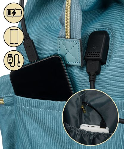 plecak materiałowy ptn alfa-6003 blue na Arena.pl