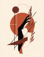 Plakat 50x65cm Zmierzch na Dłoni