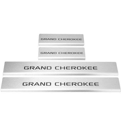 Listwa progowa JEEP GRAND CHEROKEE MK4 WK2 Stal nierdzewna 304 mat z czarny na Arena.pl