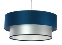 Lampa wisząca DOUBLE BLUE 40 granatowa/srebrna