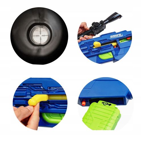 SNAJPERKA SNIPE PISTOLET KARABIN SNAJPERSKI PLUS STRZAŁKI NERF zestaw na Arena.pl