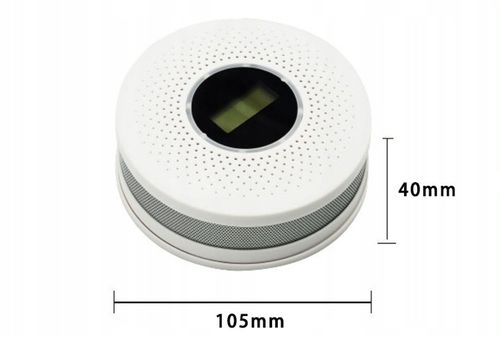 Czujnik Czadu i Dymu Detektor Tlenku Węgla Certyfikowany na Arena.pl