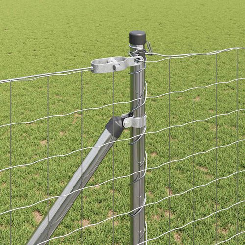 Ogrodzenie z słupkami Srebrny 1.4 x 10 m Stal na Arena.pl