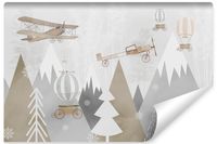 Fototapeta Styl Skandynawski GÓRY Samoloty Las Balony 360cm x 240cm