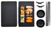 Zestaw Sushi dla Dwojga - Deski + Miseczki + Pałeczki