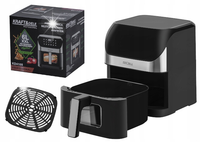 FRYTKOWNICA BEZTŁUSZCZOWA AIRFRYER 6L 2000W 80–200C LED DUŻY WSAD XXXL