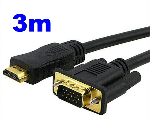 KABEL VGA-HDMI 3m GOLD FULL HD D-Sub na Arena.pl