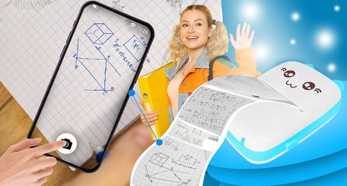 MINI DRUKARKA TERMICZNA DRUKUŚ ORYGINALNY DO ZDJĘĆ PRZENOŚNA KOTEK 11 ROLEK na Arena.pl