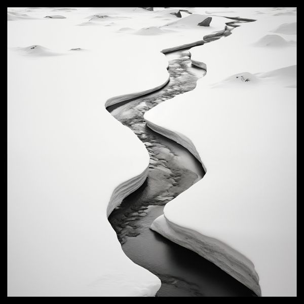 Plakat 40x40cm Szczeliny Mrozu zdjęcie 2